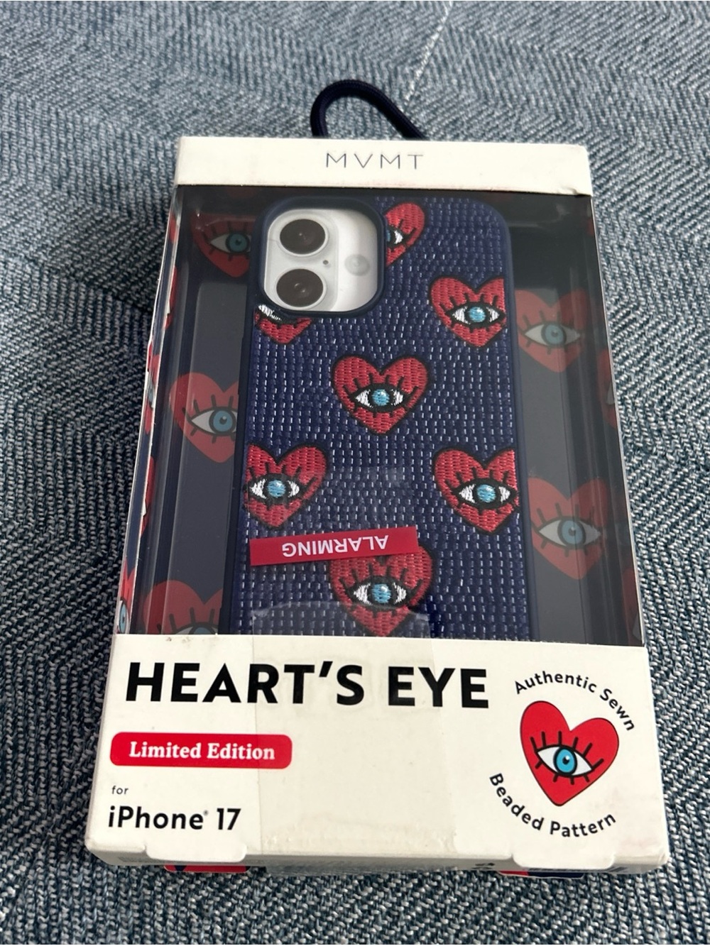 MVMT iPhone 17 Phone Case Heart’s Eye Limited Edition Beaded Sewn NEW